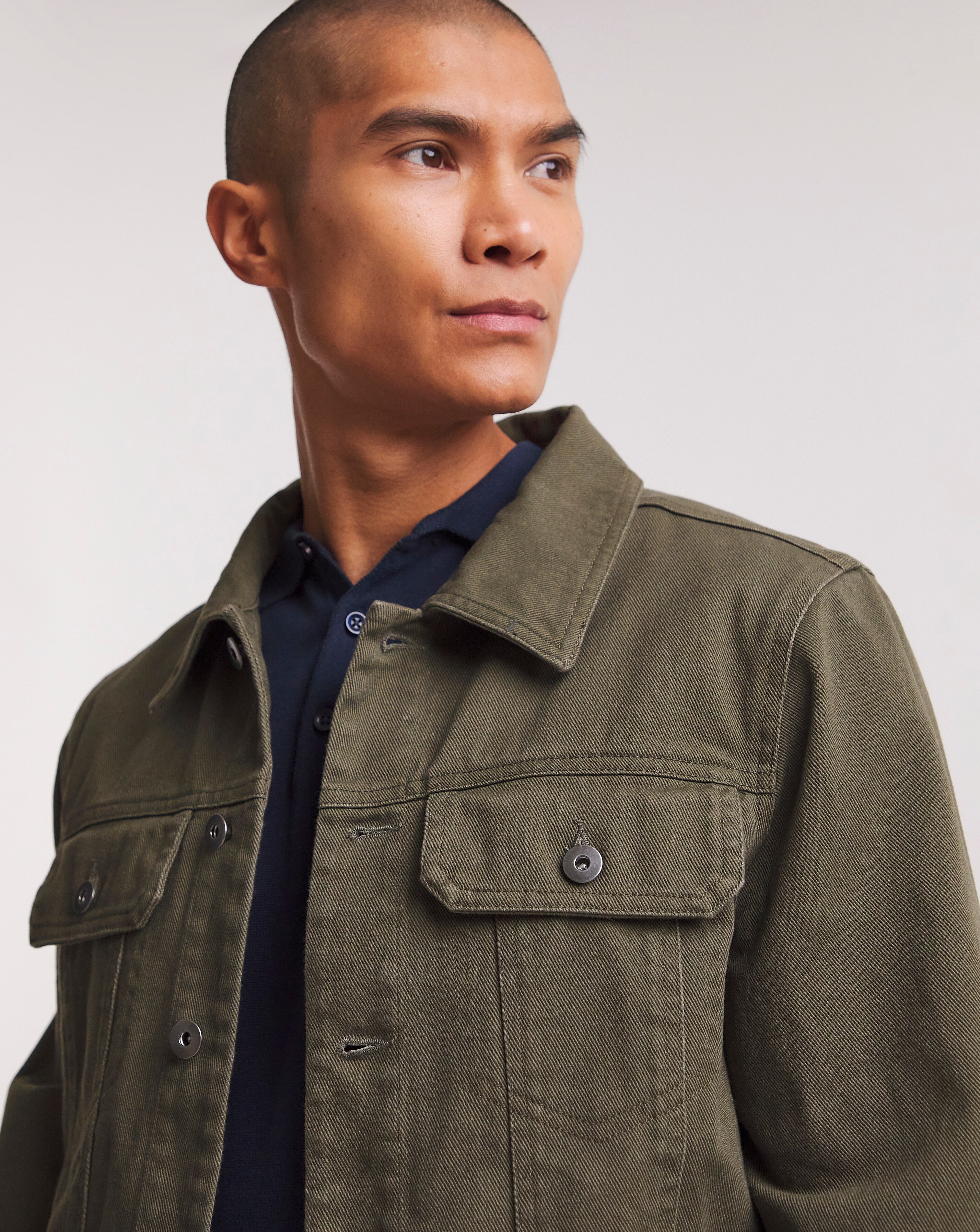 Trucker shop jacket khaki