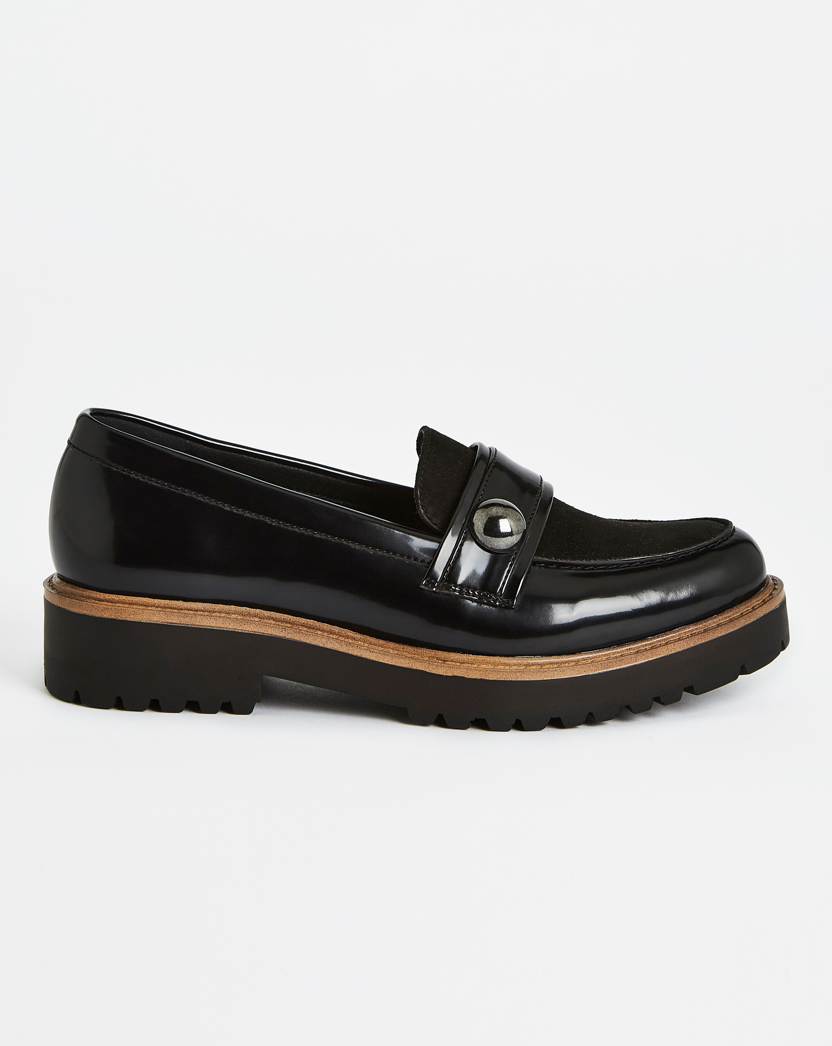 wide fit chunky loafers