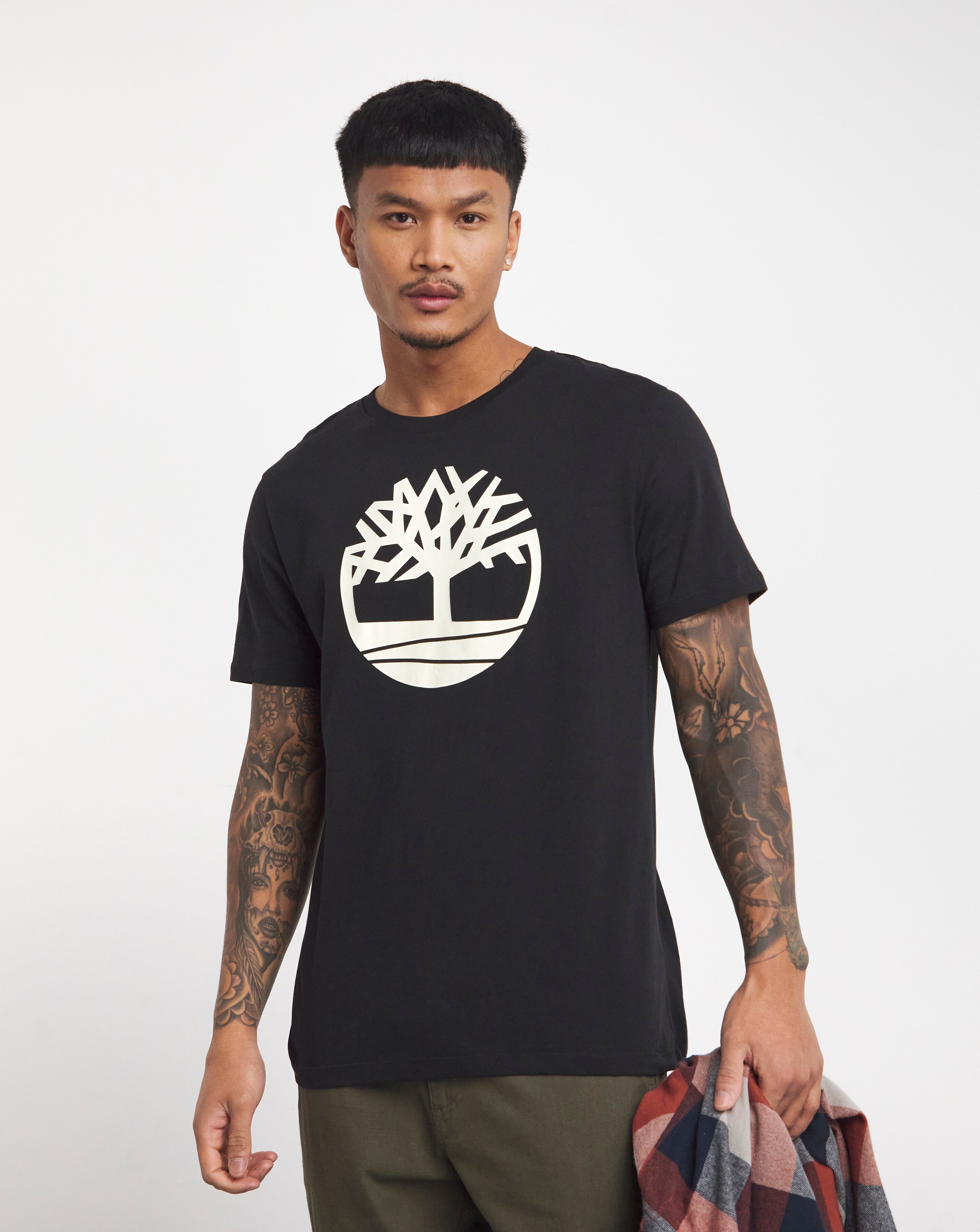 Black store timberland shirt