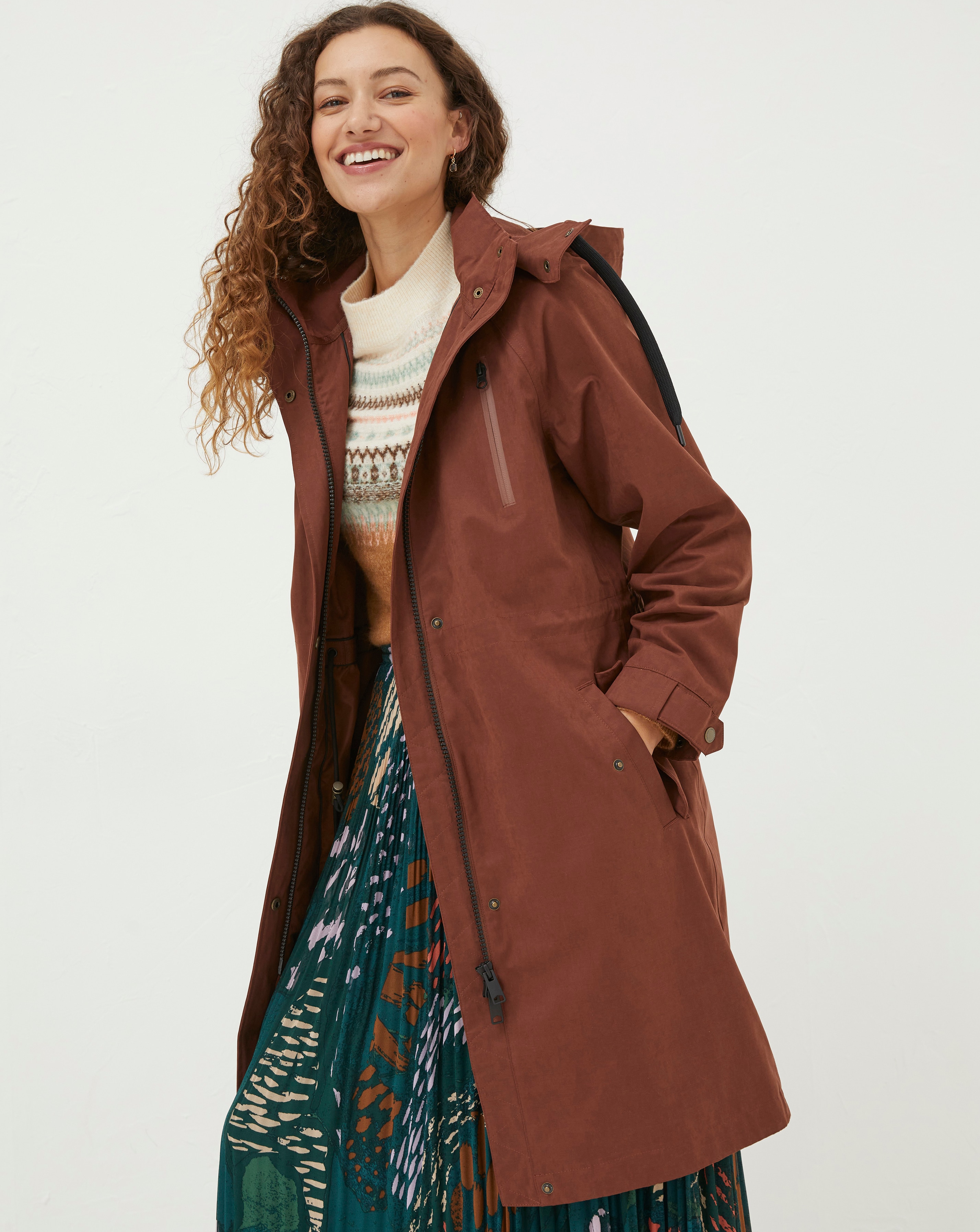 Fat face louisa longline on sale jacket