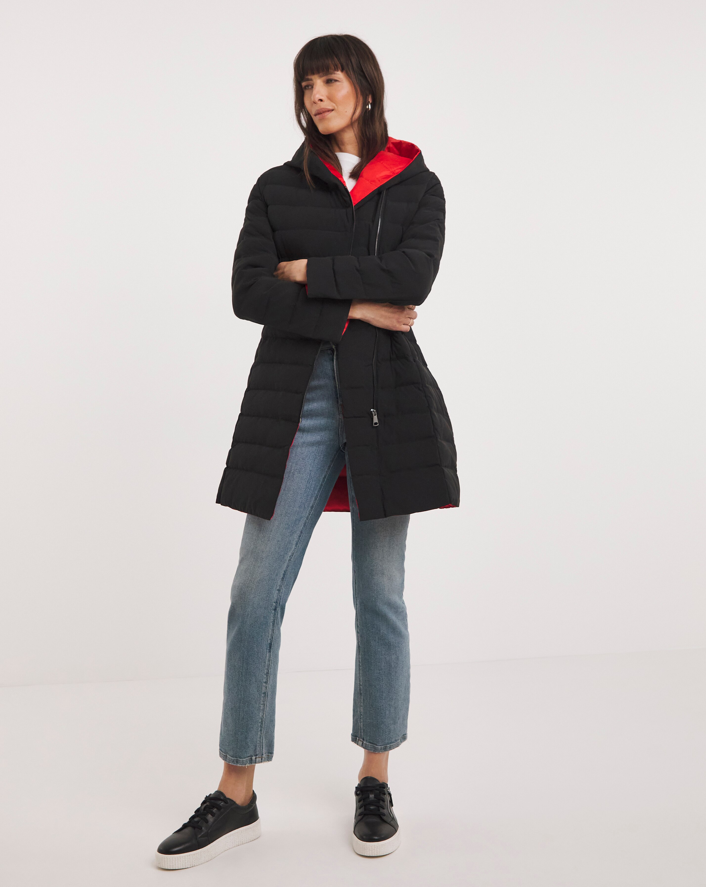 iolani midi puffer coat