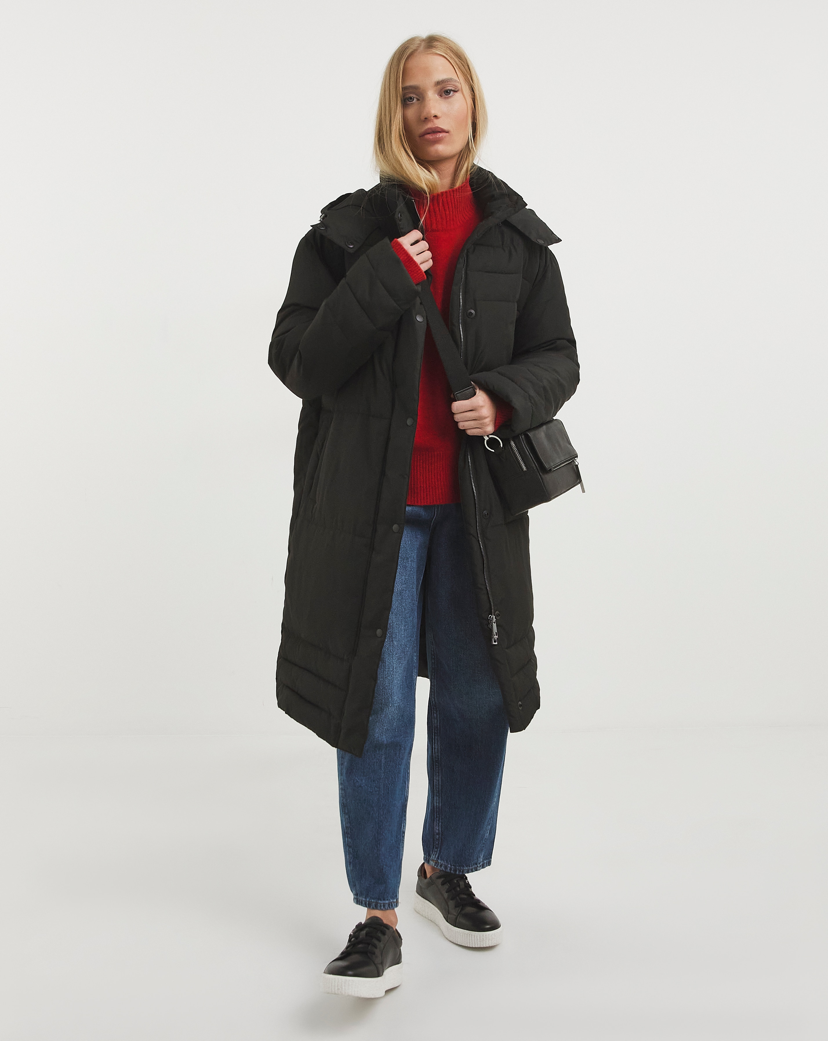 Whistles Becky Longline Puffer Coat J D Williams