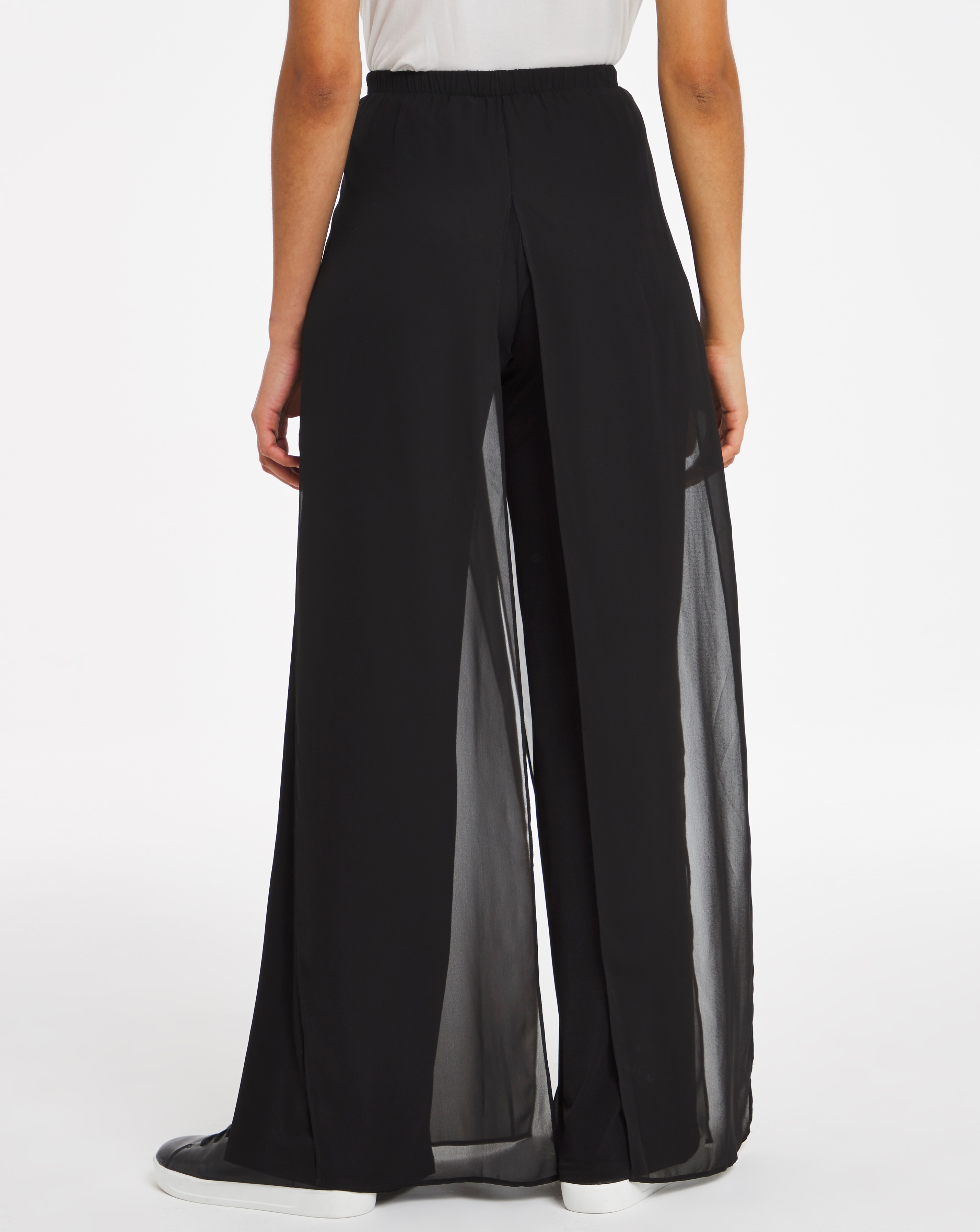 overlay palazzo trousers