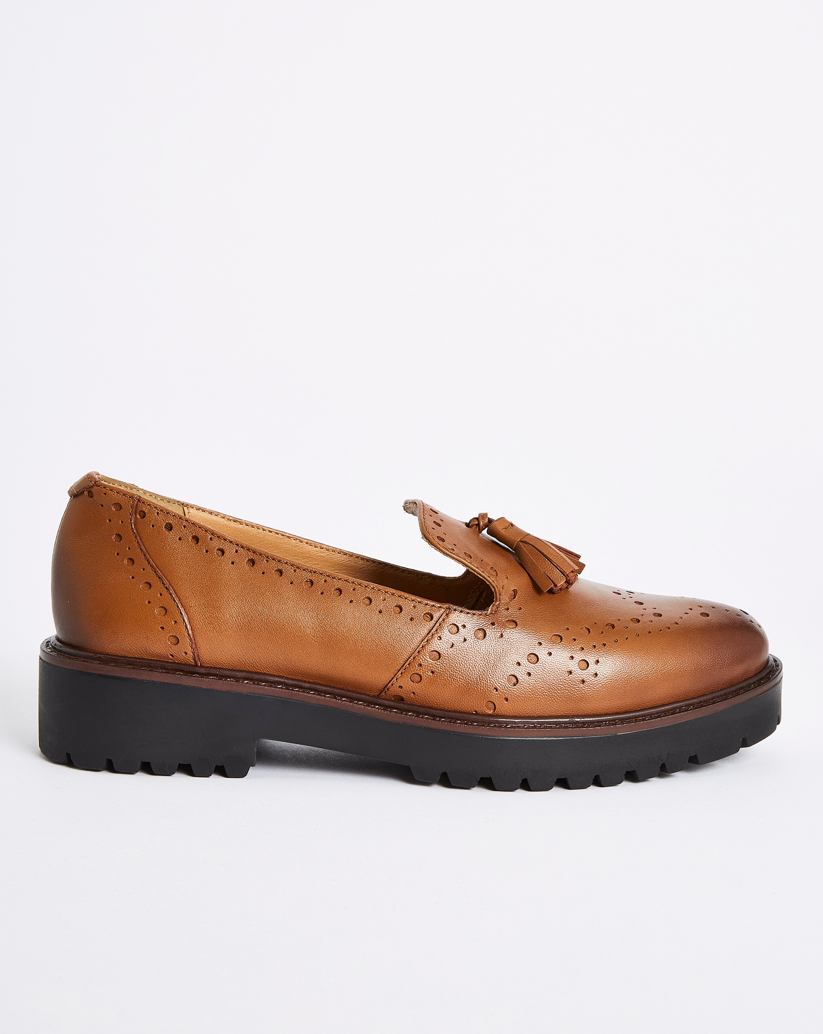 leather loafers wide fit