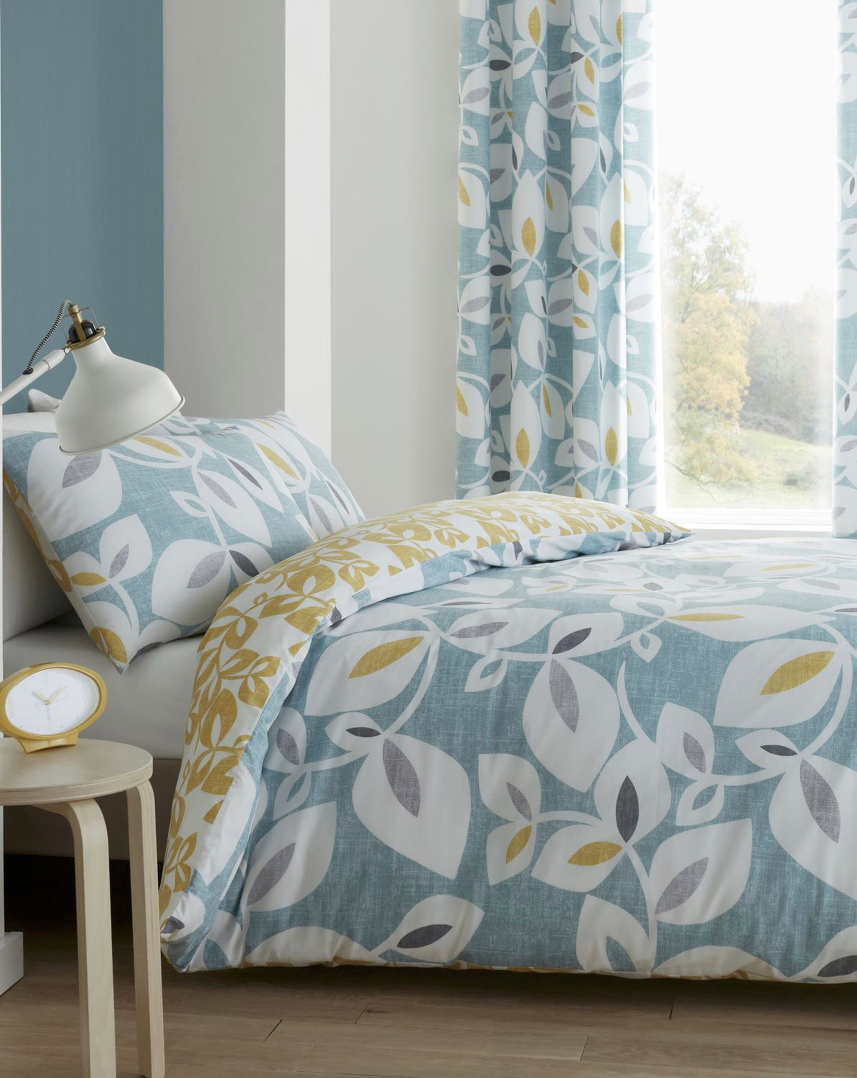 catherine lansfield inga leaf duvet cover