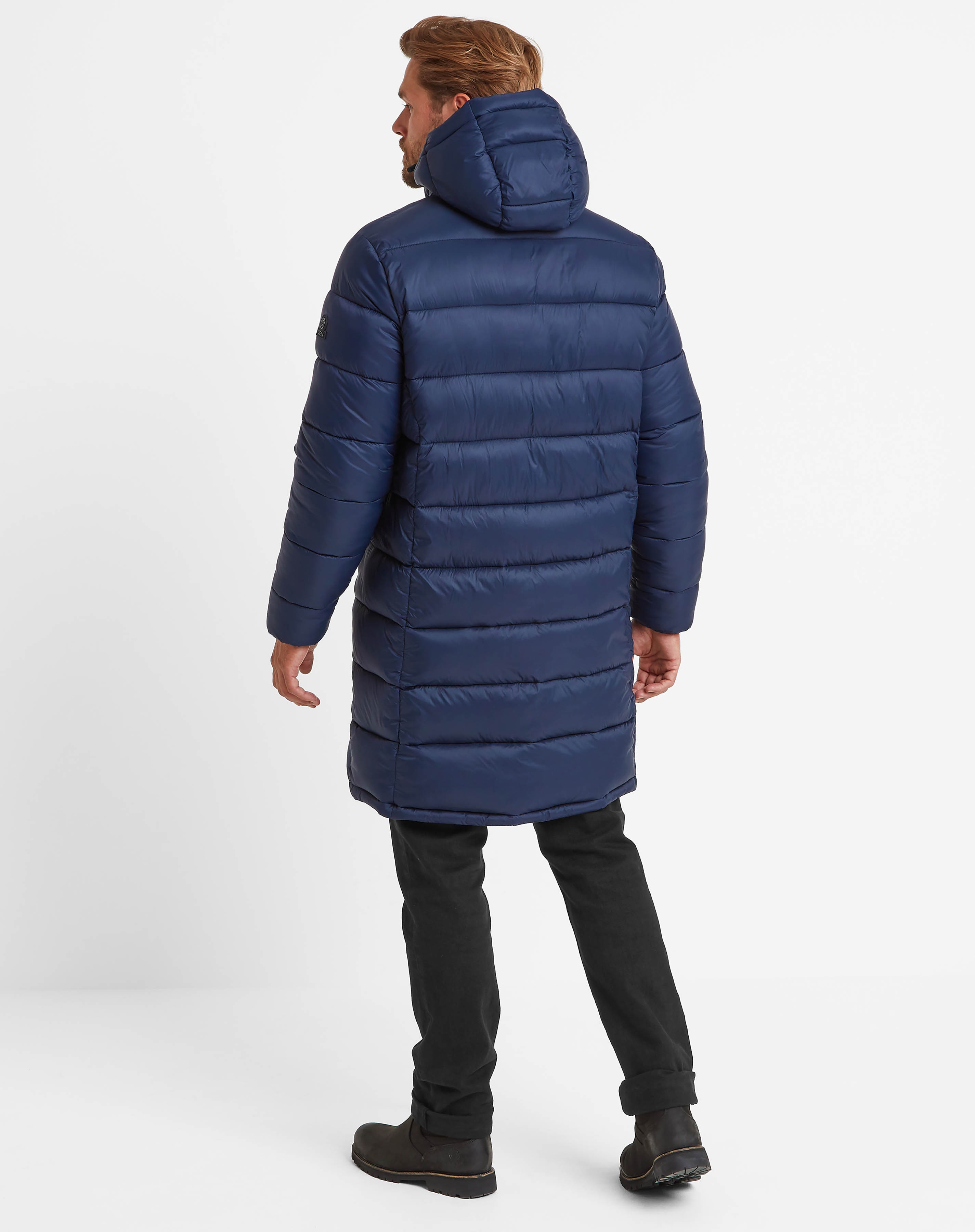 Mens long padded coat on sale